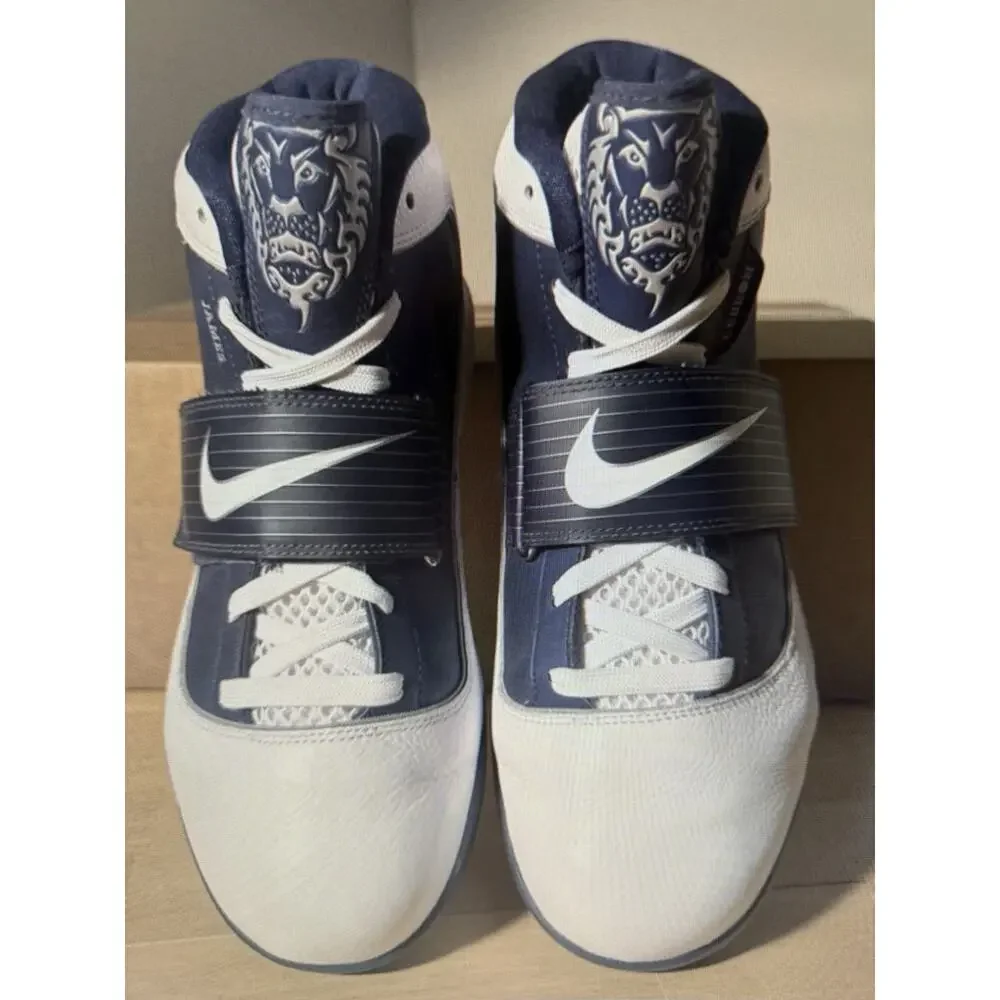 Size 13 - Nike Zoom Soldier IV Witness 407630-104 White Navy Gold LeBro